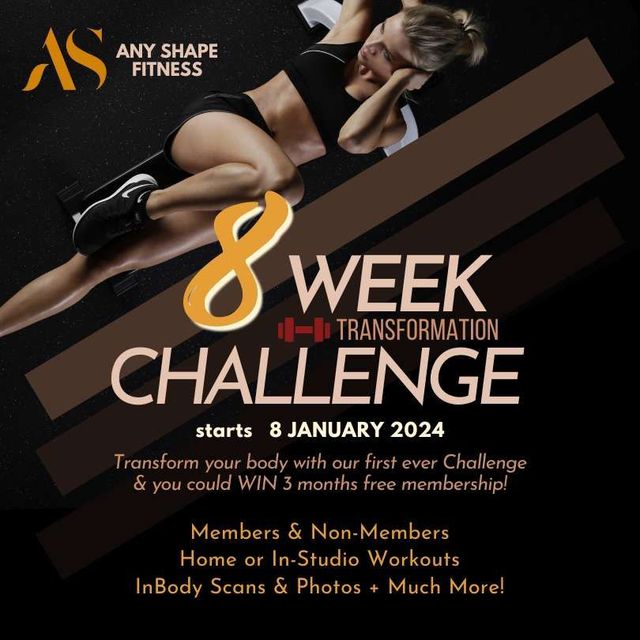 8 WEEK CHALLENGE launching 8 Jan 2024